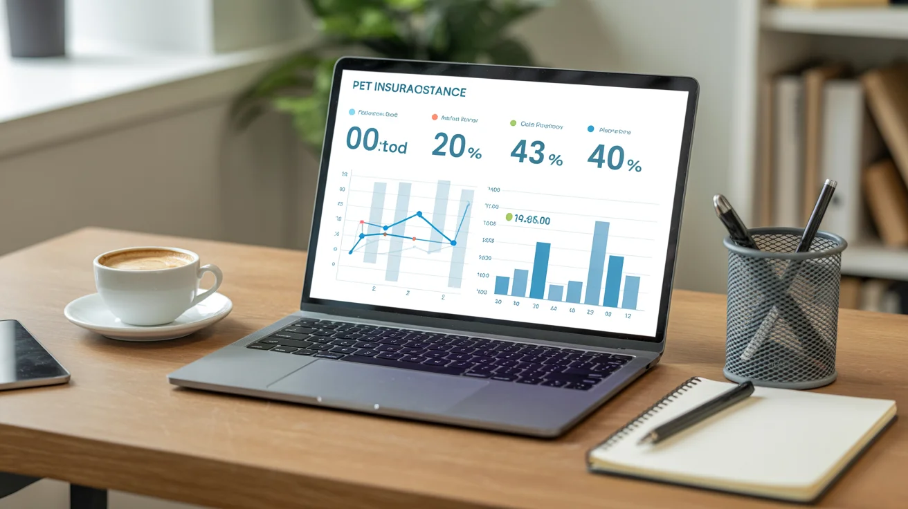 Pet insurance statistics and data analysis charts