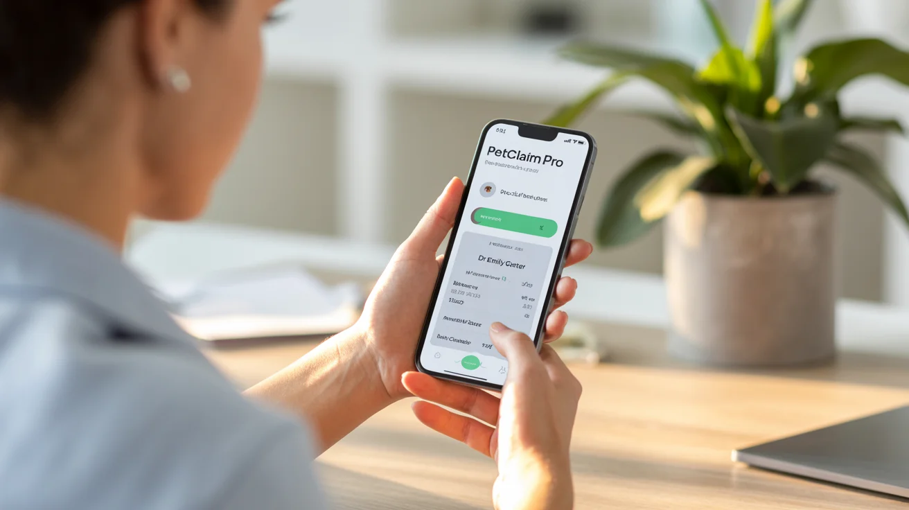 Pet insurance claims process step by step illustration