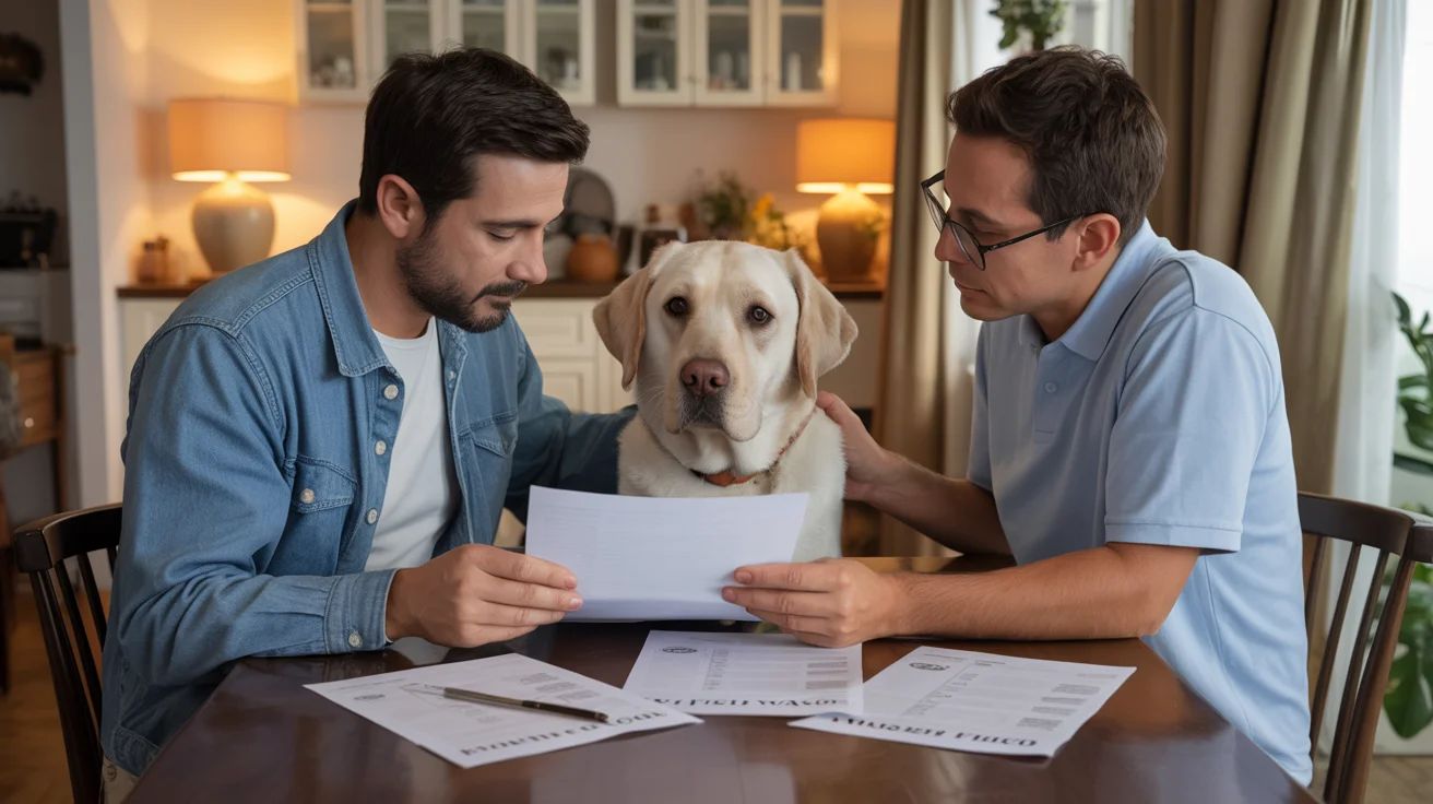 Veterinarian explaining treatment options to pet owner